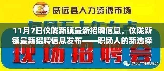 11月7日仪陇新镇最新招聘信息,职场人的新选择,机遇与挑战并存的机遇