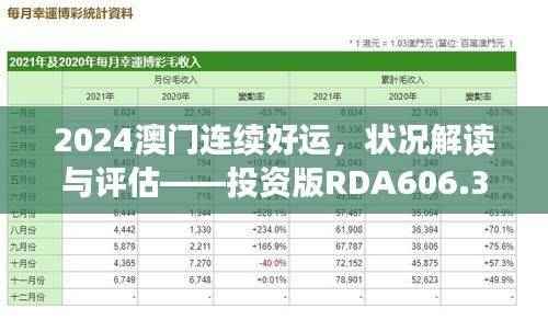 2024澳门连续好运,状况解读与评估——投资版RDA606.31