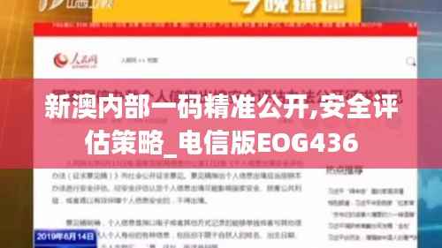 新澳内部一码精准公开,安全评估策略_电信版EOG436