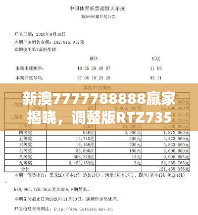 新澳7777788888赢家揭晓,调整版RTZ735.94结果公布