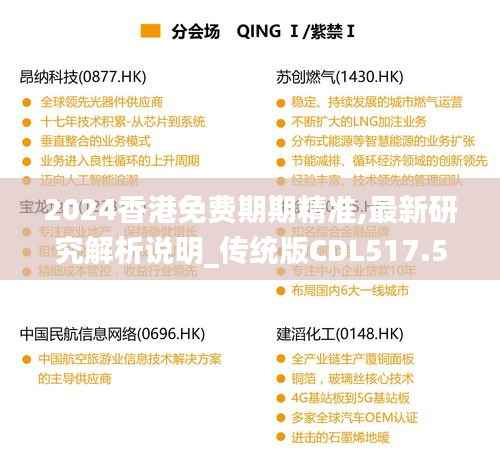2024香港免费期期精准,最新研究解析说明_传统版CDL517.53