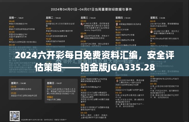 2024六开彩每日免费资料汇编,安全评估策略——铂金版JGA335.28