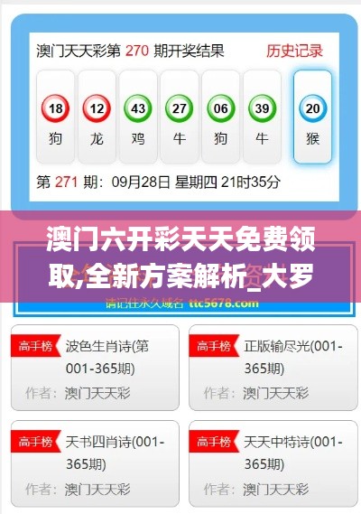 澳门六开彩天天免费领取,全新方案解析_大罗金仙XEA388.08
