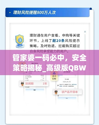 管家婆一码必中,安全策略揭秘_高级版QBW230.77