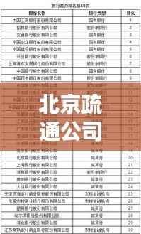 北京疏通公司权威排名榜单揭晓!